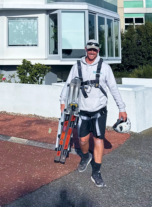 Clean exterior work process