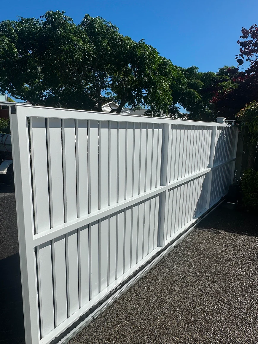 Weathered deck and fence with mould and mildew